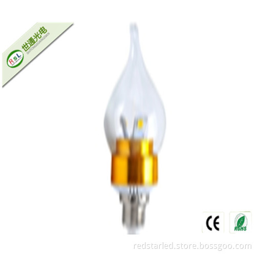 New Style High Lumen 2W 210lm Filament LED Candle Light